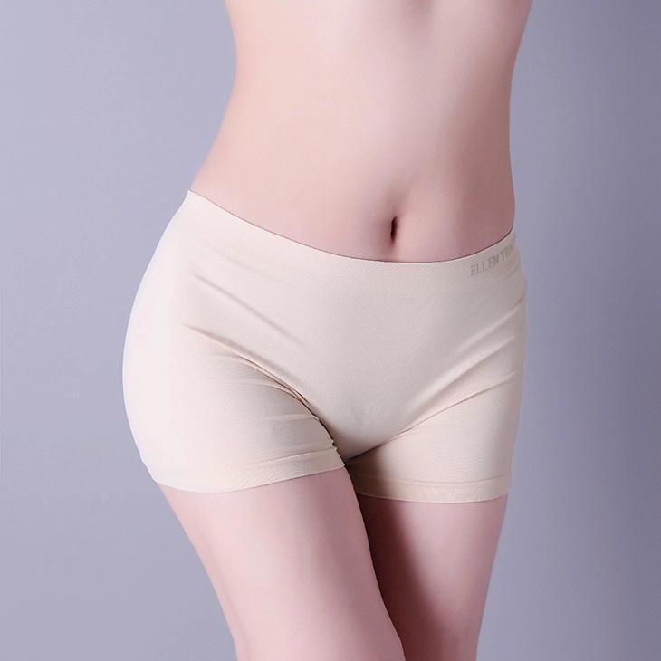 Girl underwear, popular nude color design, soft weave. XLS012, woman shorts
