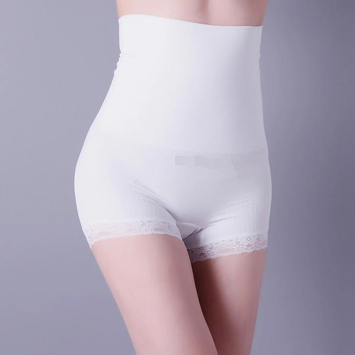 Lady body shaper, woman briefs, high waist design, plain weave, white shiaper, XLS027 ,girl underwear